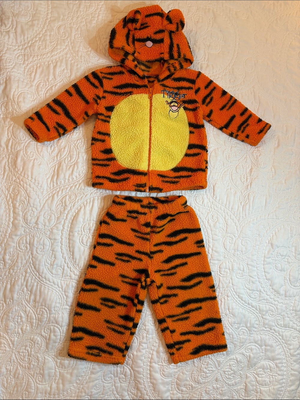 Vintage Y2K Disney Tigger Fleece Matching Set